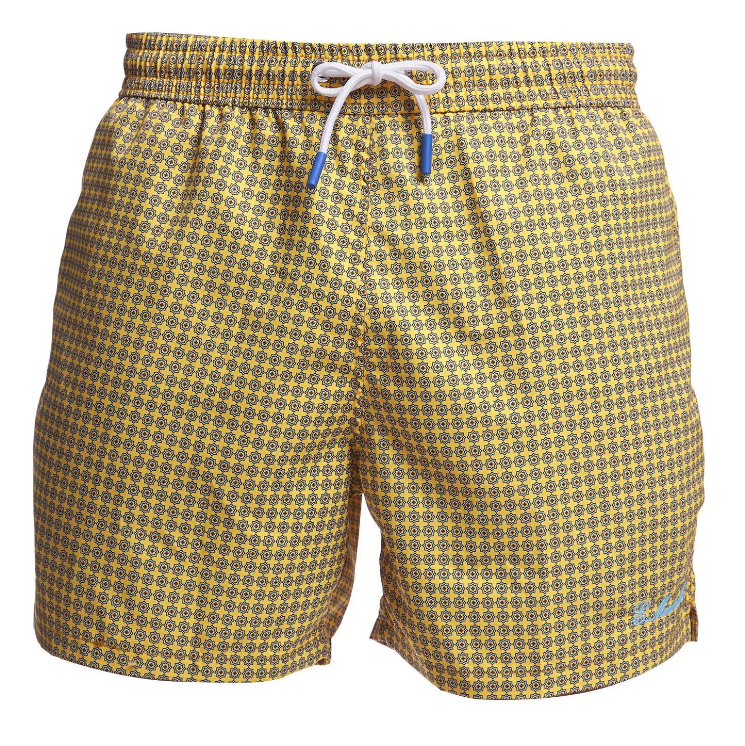 COSTUME DA BAGNO GIALLO Microfantasia fiore