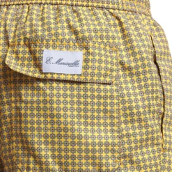 COSTUME DA BAGNO GIALLO Microfantasia fiore