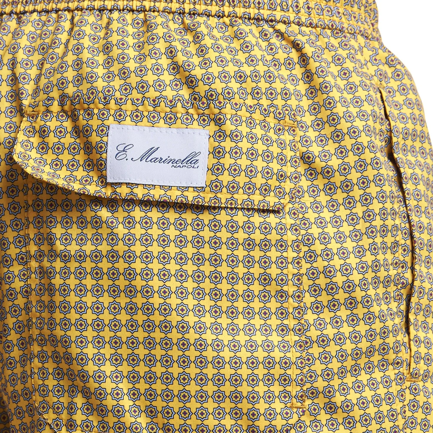 COSTUME DA BAGNO GIALLO Microfantasia fiore