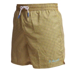 COSTUME DA BAGNO GIALLO Microfantasia fiore