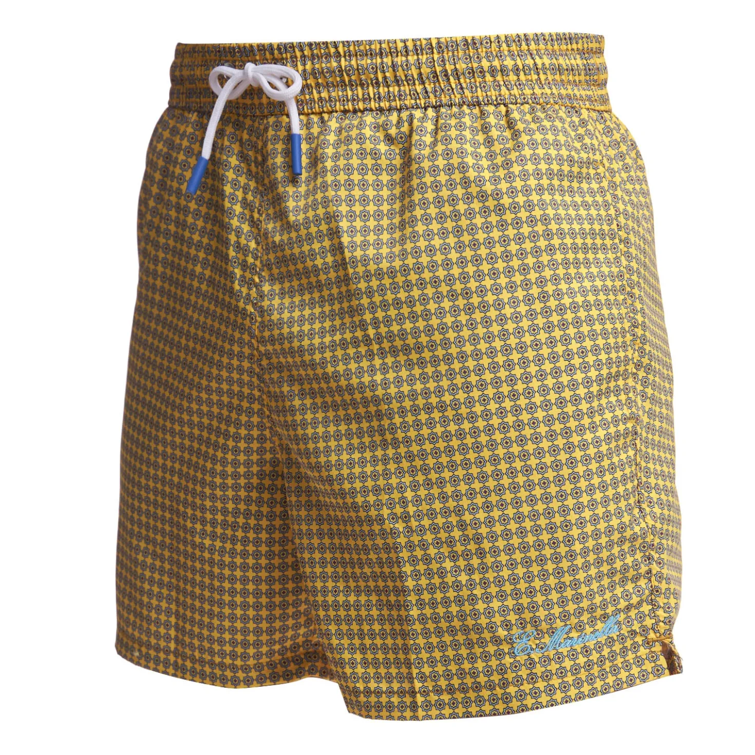 COSTUME DA BAGNO GIALLO Microfantasia fiore