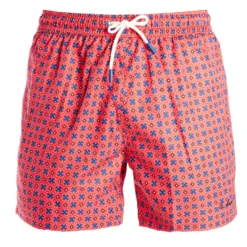 COSTUME DA BAGNO ROSSO Macrofantasia fiore