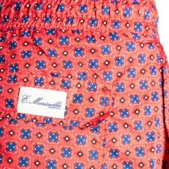 COSTUME DA BAGNO ROSSO Macrofantasia fiore