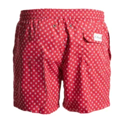 COSTUME DA BAGNO ROSSO Macrofantasia fiore