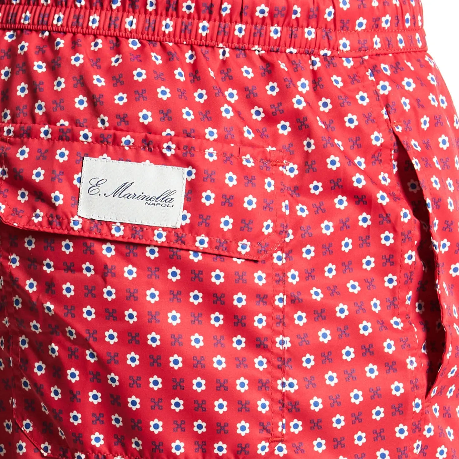 COSTUME DA BAGNO ROSSO Macrofantasia fiore