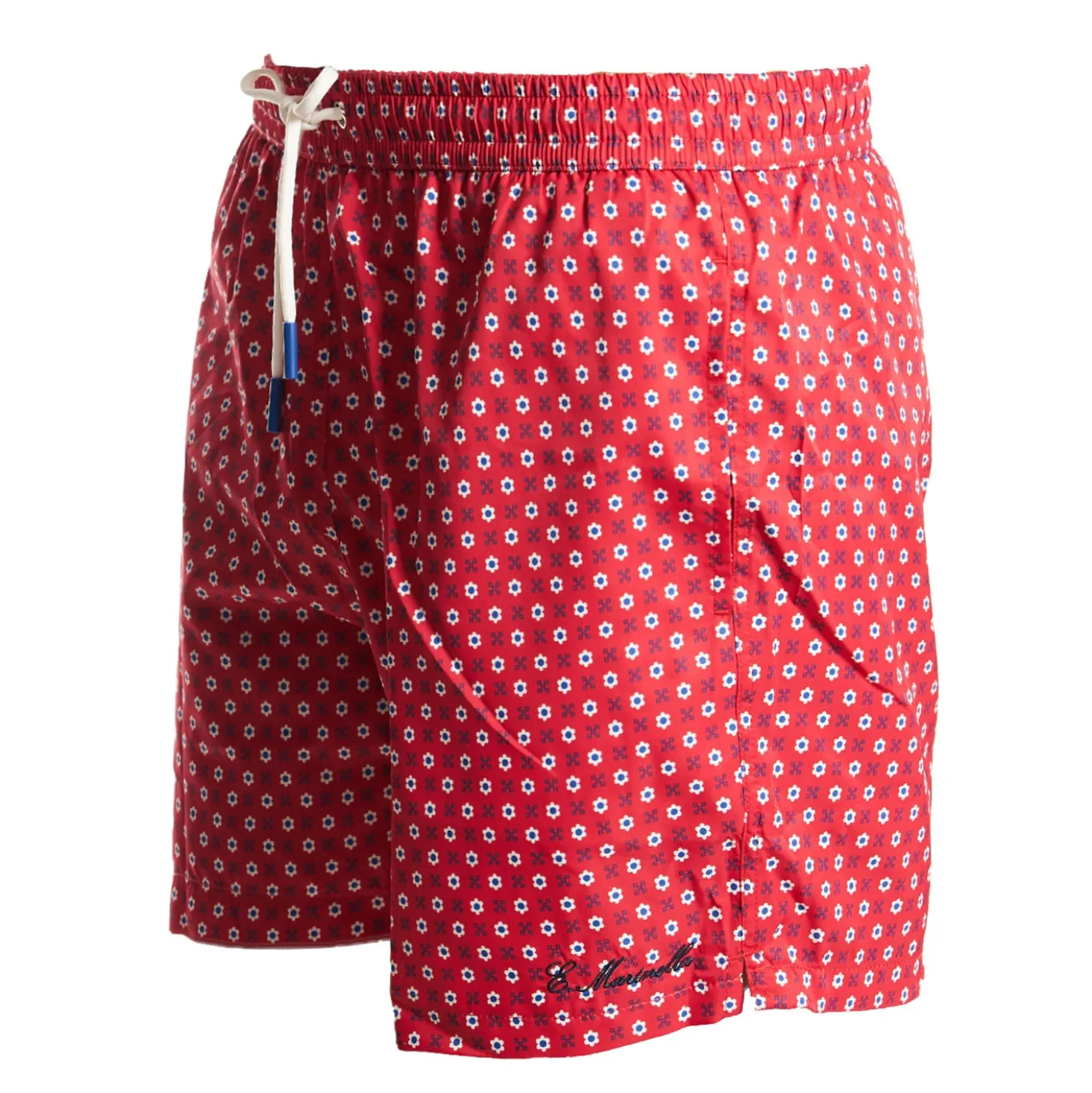 COSTUME DA BAGNO ROSSO Macrofantasia fiore