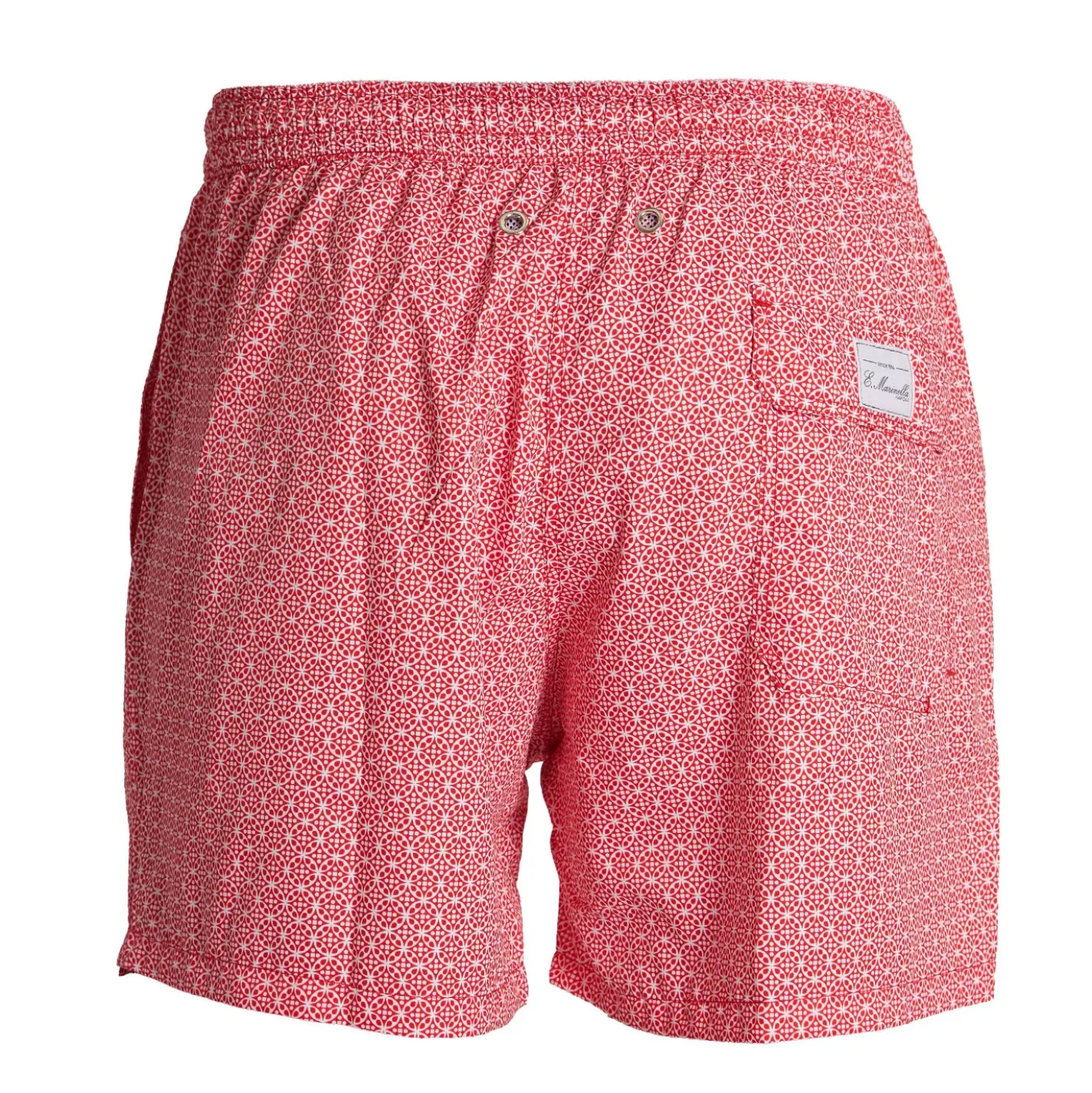 COSTUME DA BAGNO ROSSO Macrofantasia fiore