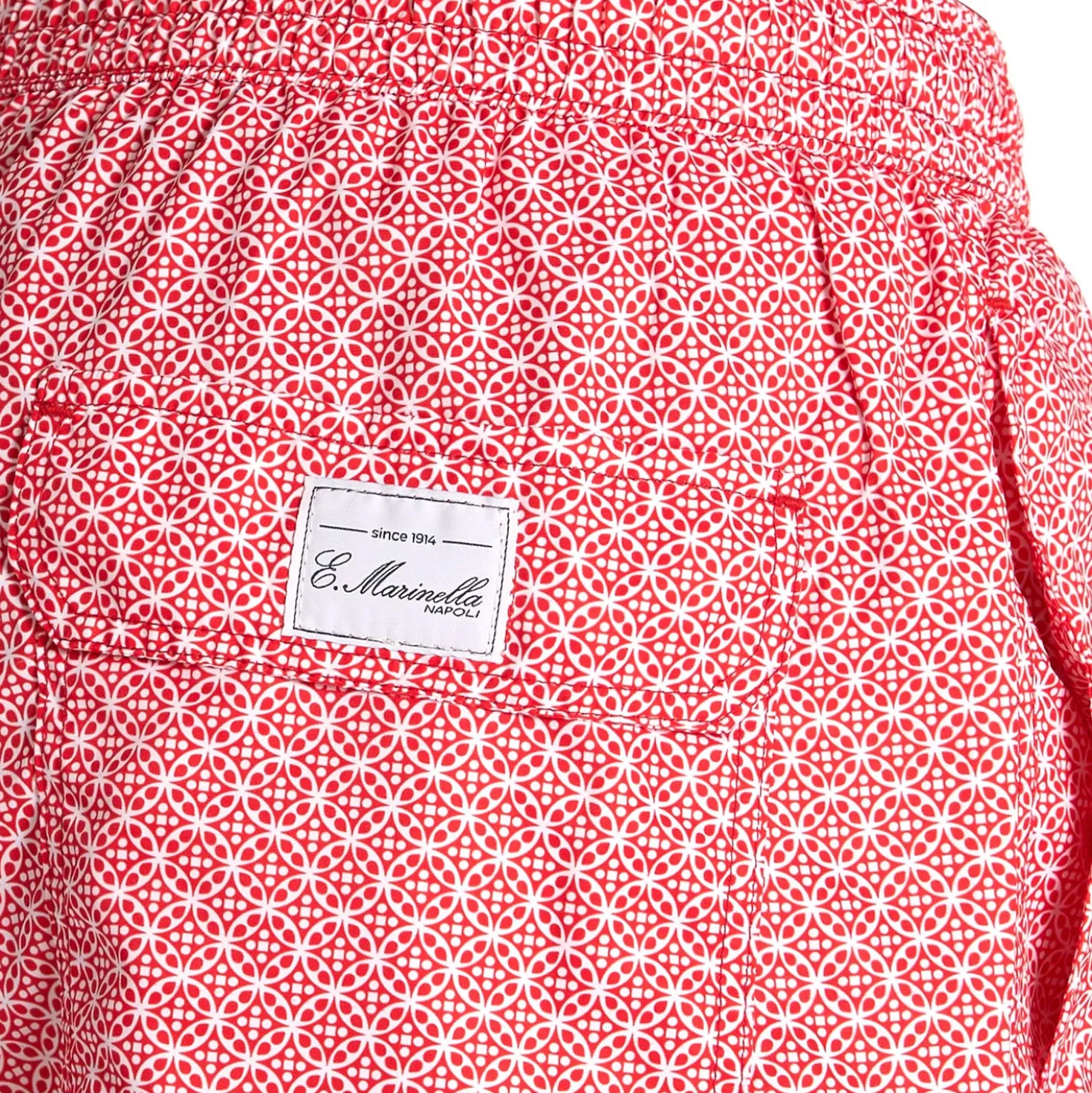 COSTUME DA BAGNO ROSSO Macrofantasia fiore