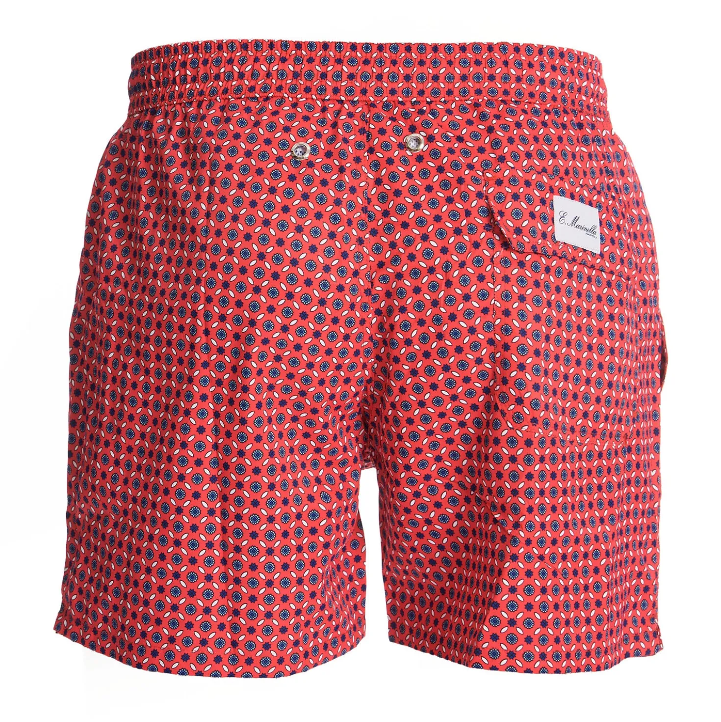 COSTUME DA BAGNO ROSSO Microfantasia fiore