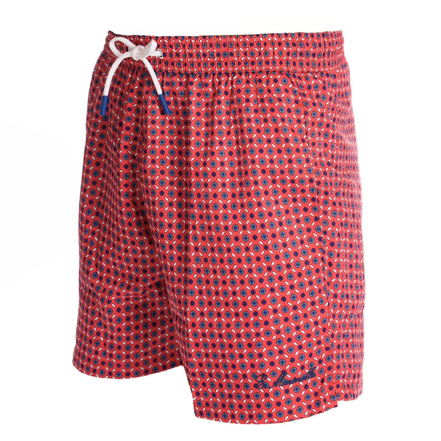 COSTUME DA BAGNO ROSSO Microfantasia fiore