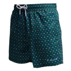COSTUME DA BAGNO VERDE SCURO Microfantasia fiore