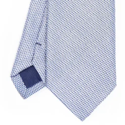 CRAVATTA CERIMONIA BLU In seta jacquard