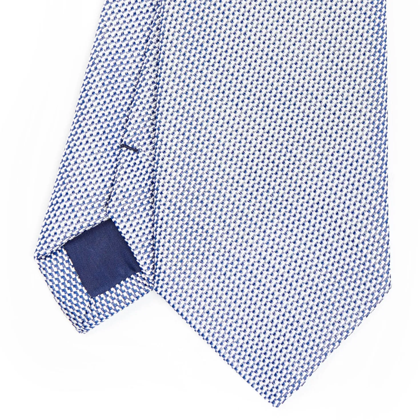 CRAVATTA CERIMONIA BLU In seta jacquard