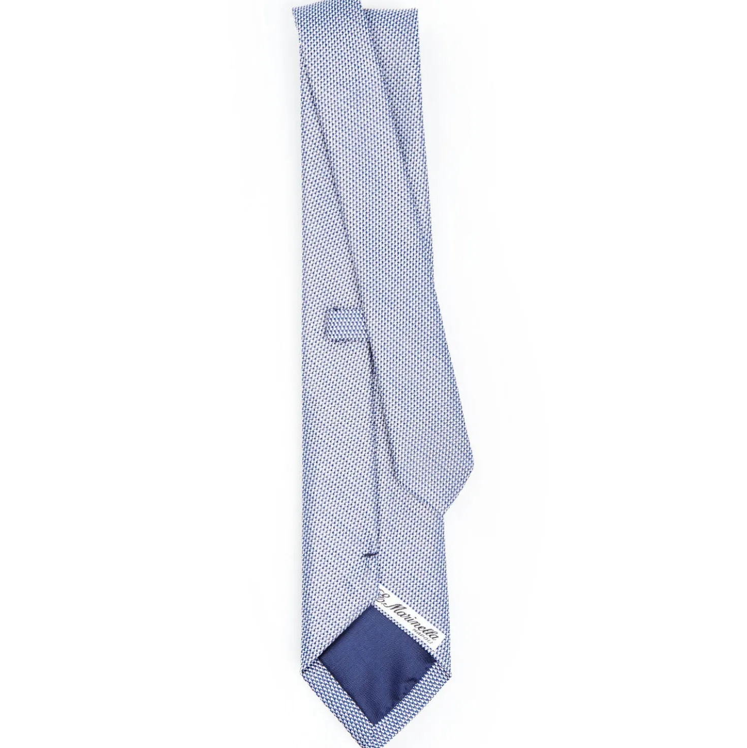 CRAVATTA CERIMONIA BLU In seta jacquard