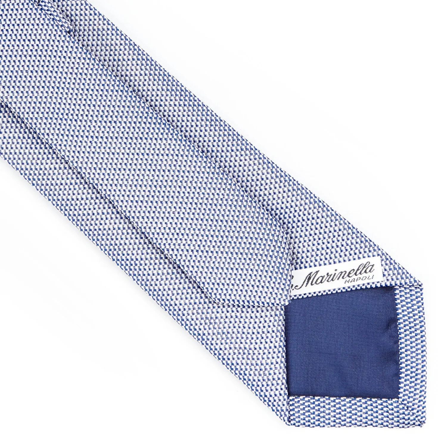 CRAVATTA CERIMONIA BLU In seta jacquard