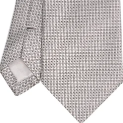 CRAVATTA CERIMONIA GRIGIO CHIARO In seta jacquard