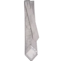 CRAVATTA CERIMONIA GRIGIO CHIARO In seta jacquard