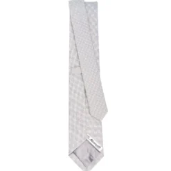 CRAVATTA CERIMONIA GRIGIO CHIARO In seta jacquard