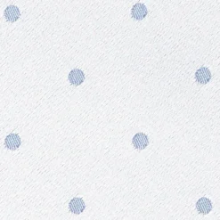 CRAVATTA CERIMONIA IN RASO DI SETA AZZURRA Pois