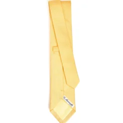CRAVATTA CERIMONIA IN SETA JACQUARD GIALLA Micro pois