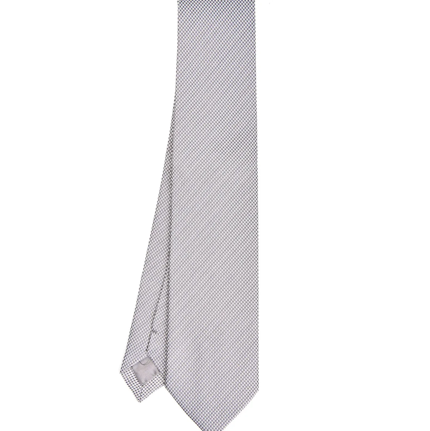 CRAVATTA CERIMONIA In seta jacquard grigio chiaro