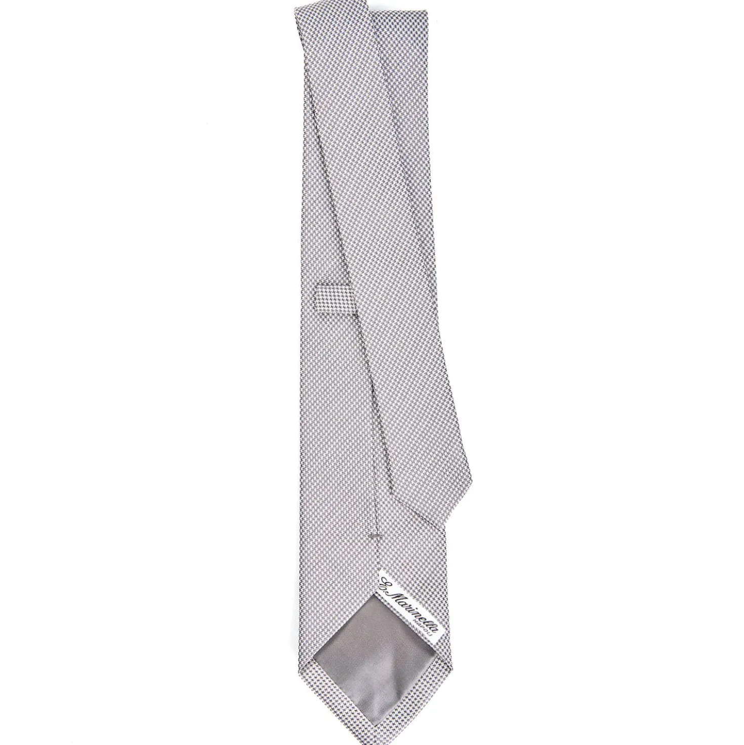CRAVATTA CERIMONIA In seta jacquard grigio chiaro