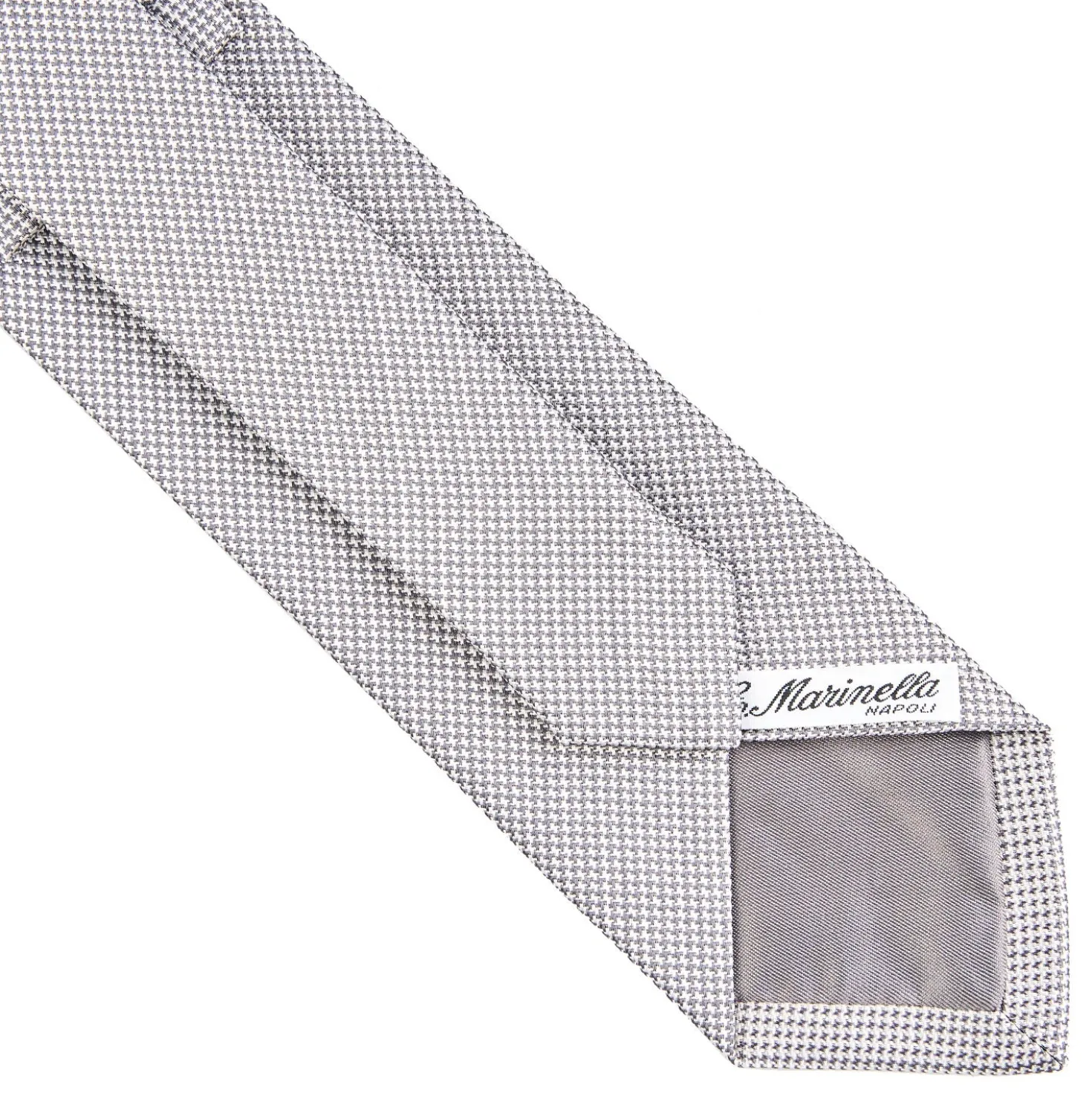 CRAVATTA CERIMONIA In seta jacquard grigio chiaro