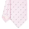 CRAVATTA CERIMONIA IN SETA JACQUARD ROSA Pois