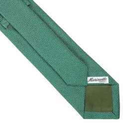 CRAVATTA CERIMONIA IN SETA JACQUARD VERDE CHIARO Microfantasia geometrica