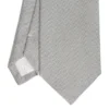 CRAVATTA CERIMONIA IN SETA JACQUARD GRIGIO CHIARO Microfantasia geoemtrica