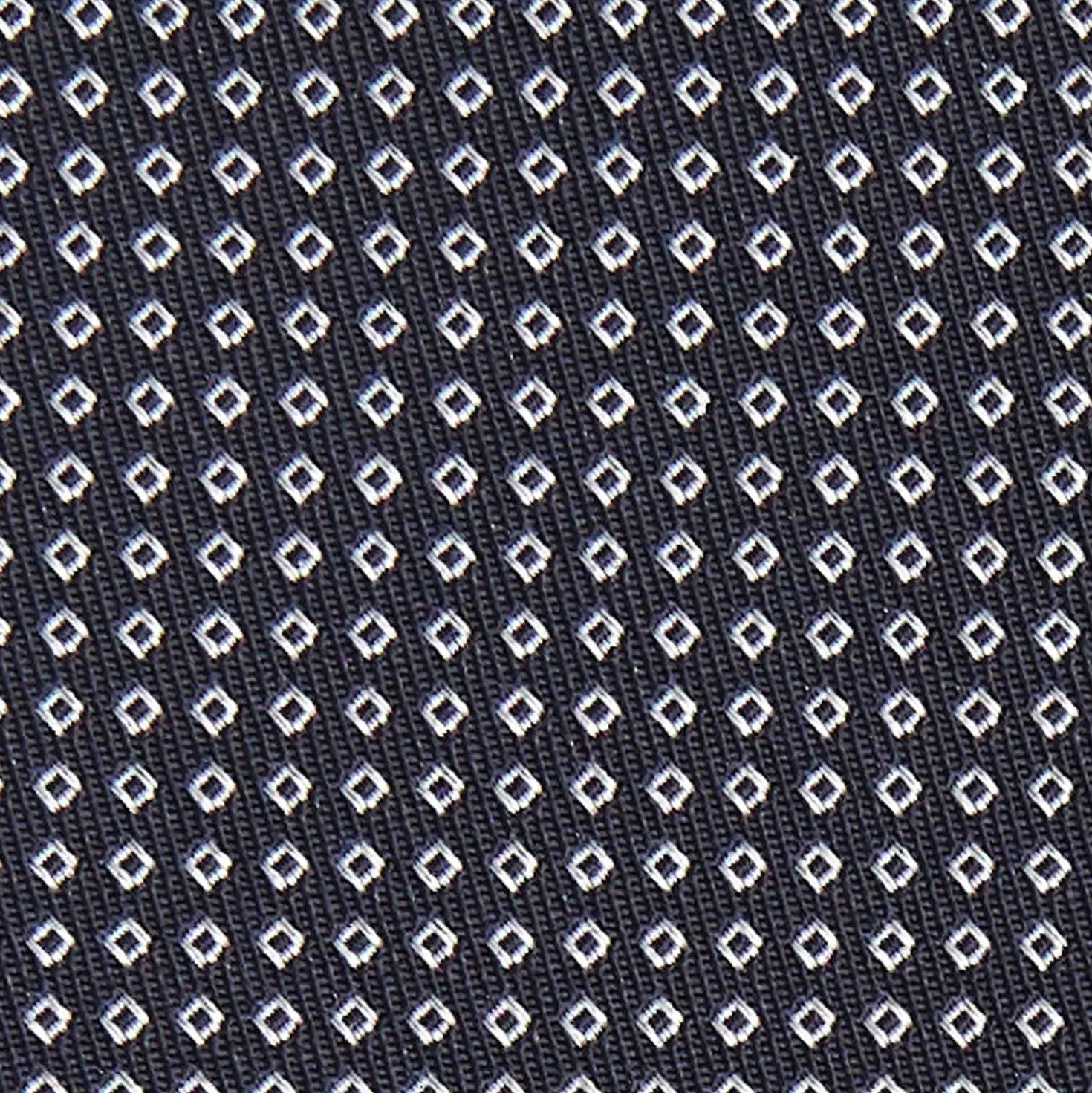 CRAVATTA CERIMONIA IN SETA JACQUARD BLU SCURO Microfantasia geometrica