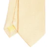 CRAVATTA CERIMONIA IN SETA JACQUARD GIALLA Microfantasia geometrica