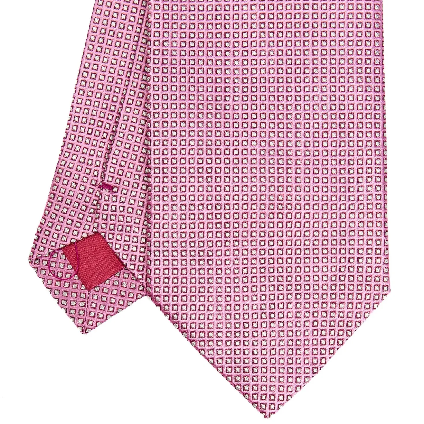 CRAVATTA CERIMONIA ROSA In seta jacquard