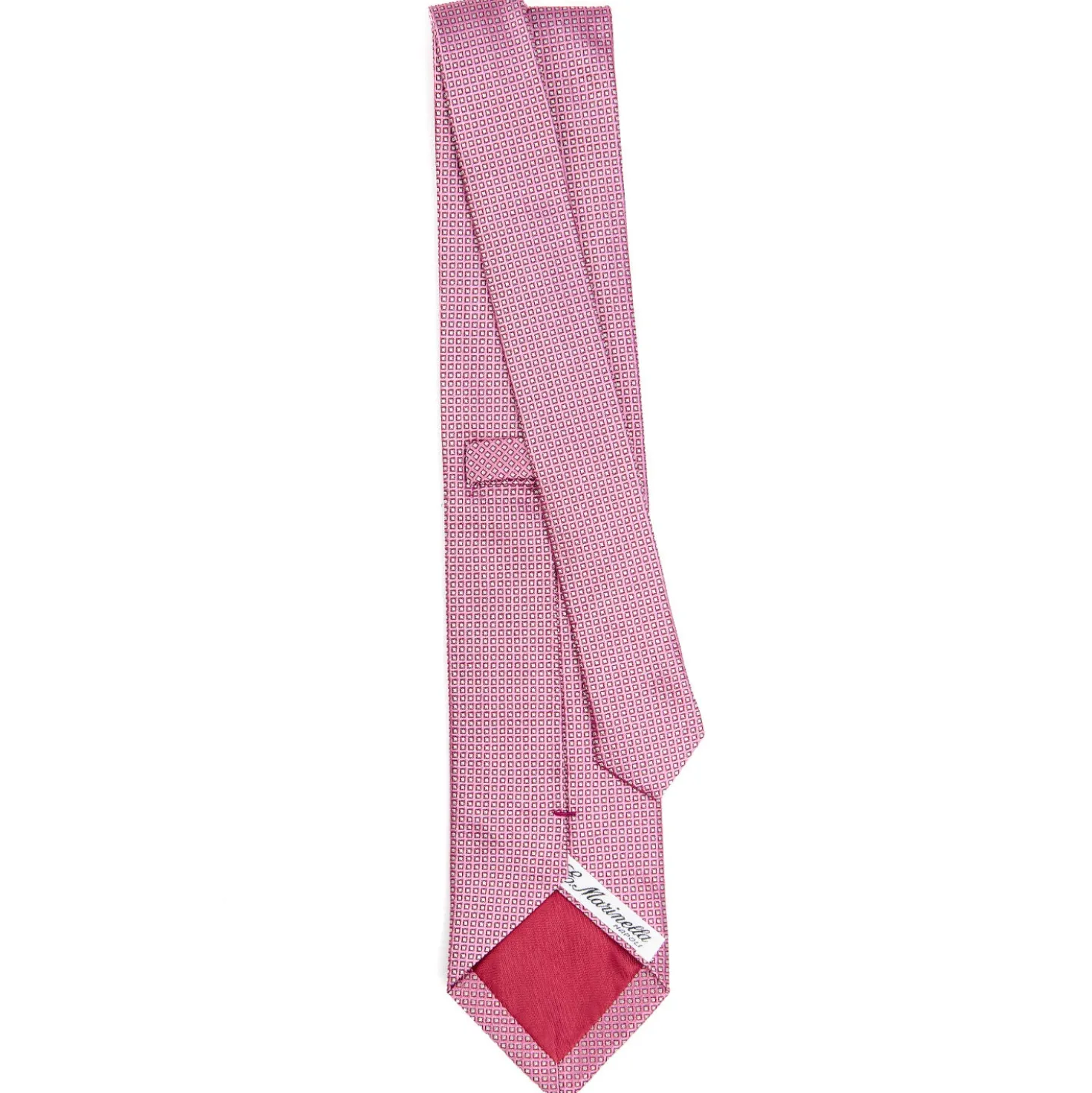 CRAVATTA CERIMONIA ROSA In seta jacquard