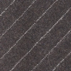 CRAVATTA CLASSICA DONNA IN LANA SFODERATA GRIGIO SCURO Rigata