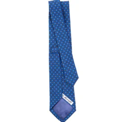 CRAVATTA CLASSICA IN LANA BLUETTE Microfantasia fiore