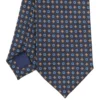 CRAVATTA CLASSICA IN LANA BLU SCURO Microfantasia fiore