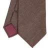 CRAVATTA CLASSICA IN LANA SFODERATA MARRONE BORDEAUX Bicolore