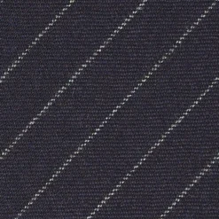 CRAVATTA CLASSICA IN LANA SFODERATA BLU SCURO Rigata
