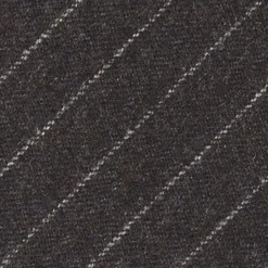 CRAVATTA CLASSICA IN LANA SFODERATA GRIGIO SCURO Rigata