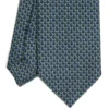 CRAVATTA CLASSICA IN SETA BLU SCURO Microfantasia m geometrica