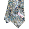 CRAVATTA DONNA CLASSICA IN SETA STAMPATA AZZURRA Archivio inspiration