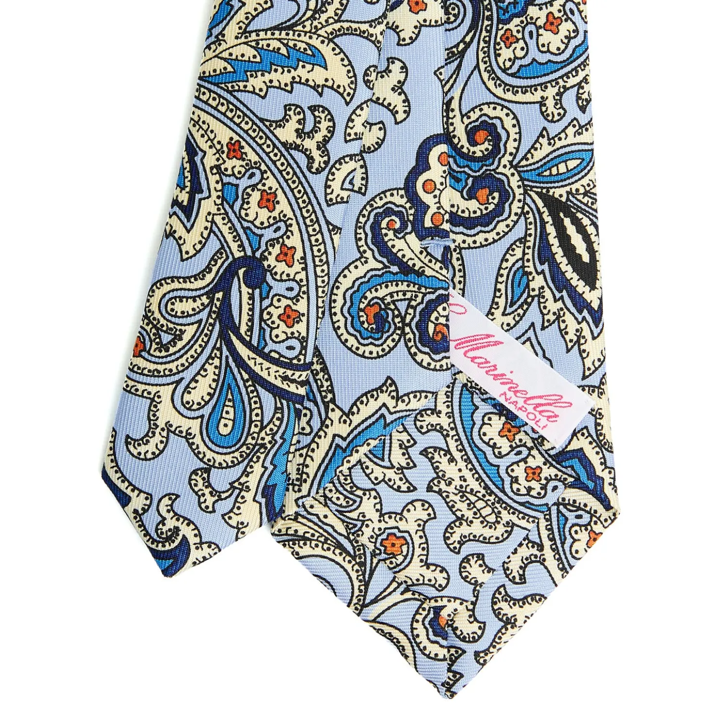 CRAVATTA DONNA CLASSICA IN SETA STAMPATA AZZURRA Archivio inspiration