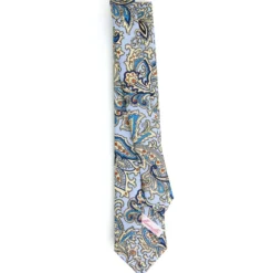 CRAVATTA DONNA CLASSICA IN SETA STAMPATA AZZURRA Archivio inspiration