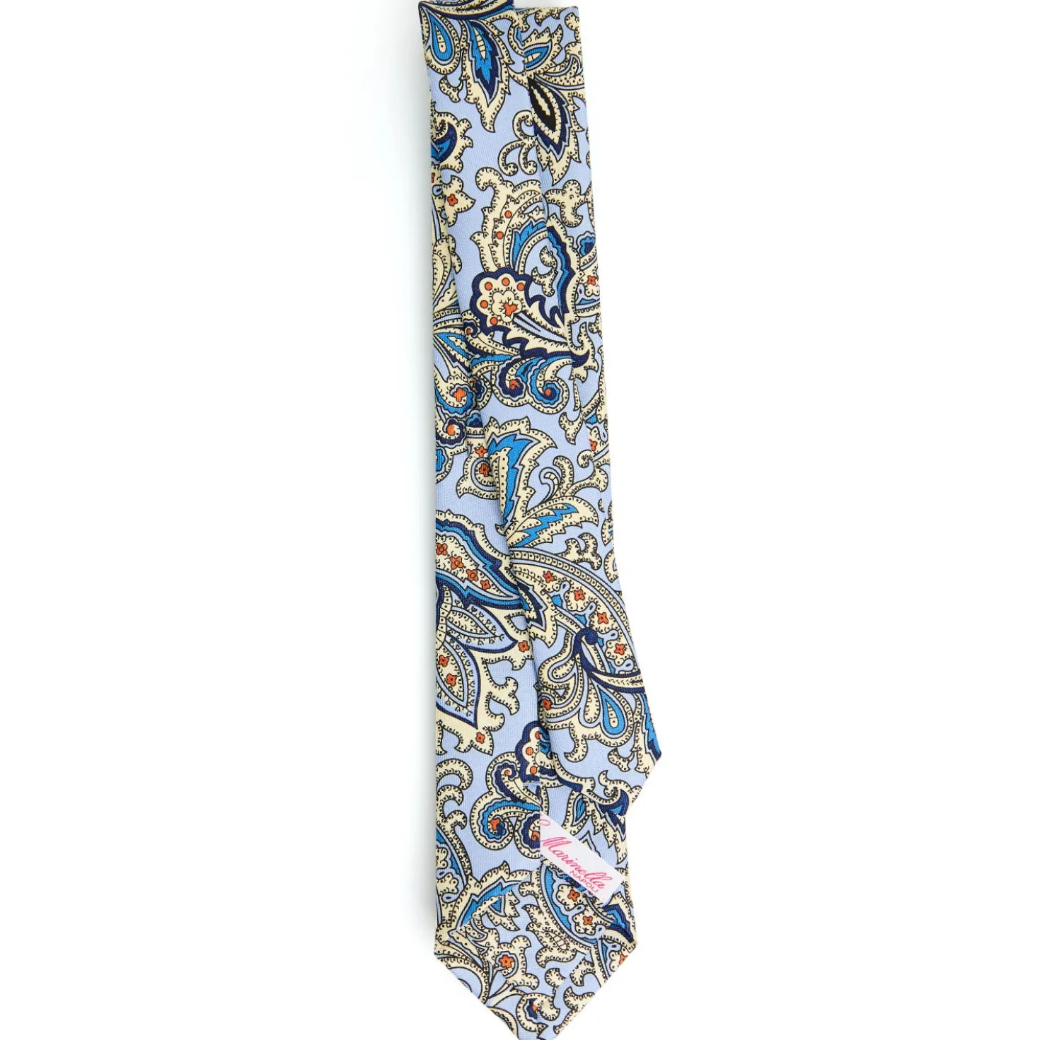 CRAVATTA DONNA CLASSICA IN SETA STAMPATA AZZURRA Archivio inspiration