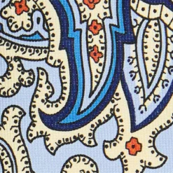 CRAVATTA DONNA CLASSICA IN SETA STAMPATA AZZURRA Archivio inspiration