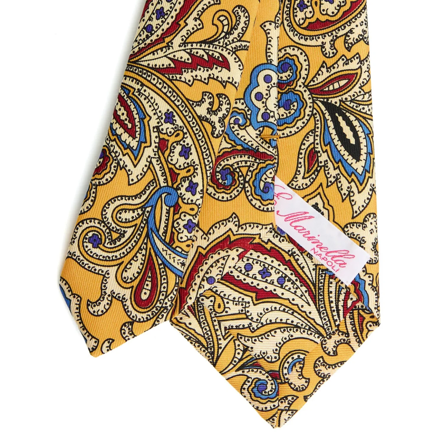 CRAVATTA DONNA CLASSICA IN SETA STAMPATA GIALLA Archivio inspiration
