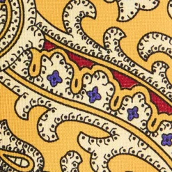 CRAVATTA DONNA CLASSICA IN SETA STAMPATA GIALLA Archivio inspiration