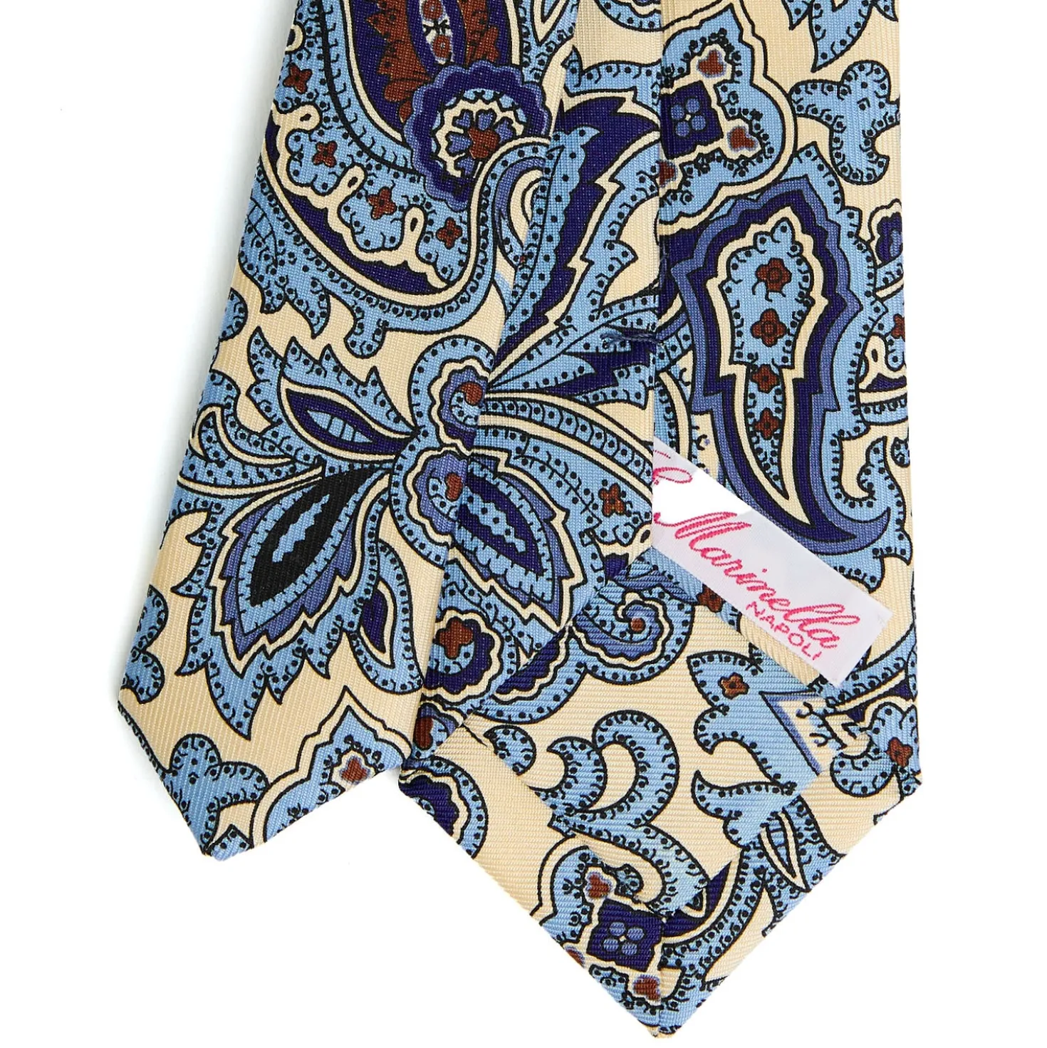 CRAVATTA DONNA CLASSICA IN SETA STAMPATA BIANCA Archivio inspiration