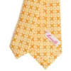 CRAVATTA DONNA CLASSICA IN SETA STAMPATA GIALLA Microfantasia inspirazione foulard